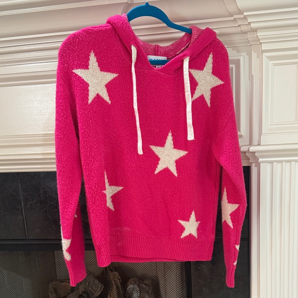 Pink Star Pattern Women's Sweater